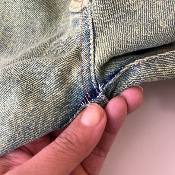 3.1 Phillip Lim Green Acid Wash Skinny Jeans Sz 2 High Waist Stretch Zip Hem - Picture 8 of 8